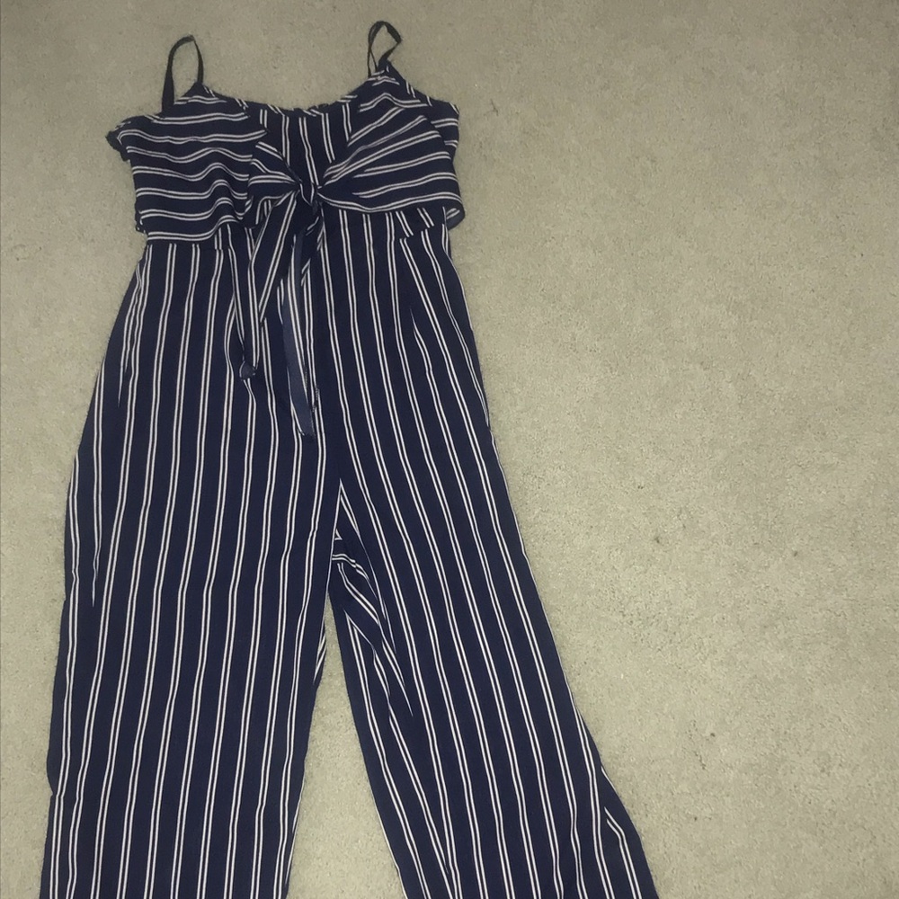 Blue and white jumpsuit!
